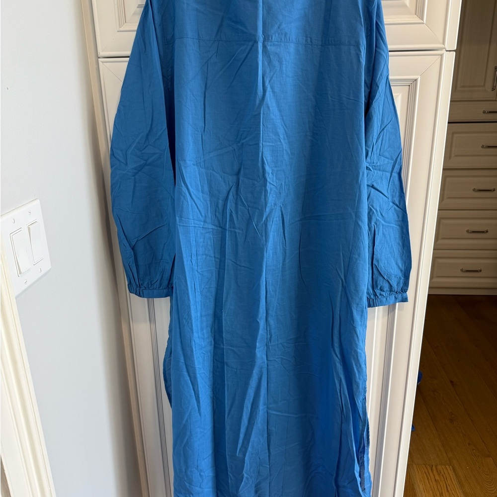 Elegant Blue Women's Dress - Picture 3 of 9